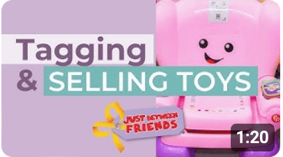 Tagging and Selling Toys Video