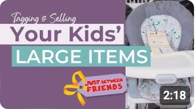 Tagging and Selling Your Kids Large Items Video