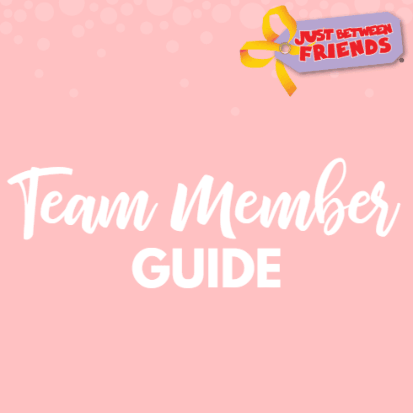 Team Member Guide Cover